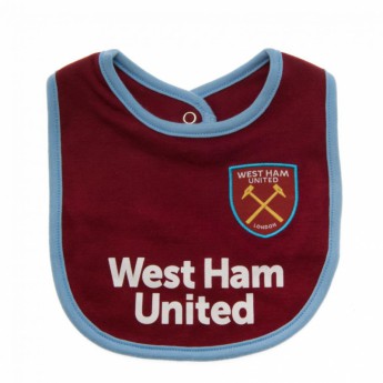 West Ham United gyerek nyálazó előke 2 Pack Bibs