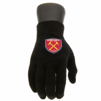 West Ham United gyerek kesztyű Knitted Gloves Junior
