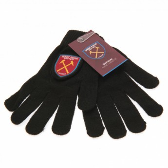 West Ham United gyerek kesztyű Knitted Gloves Junior