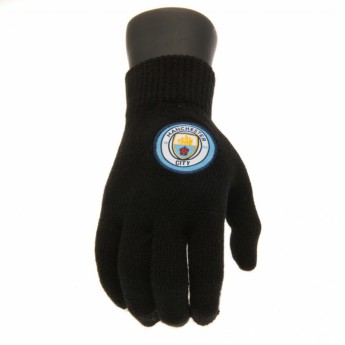 Manchester City gyerek kesztyű Knitted Gloves Junior