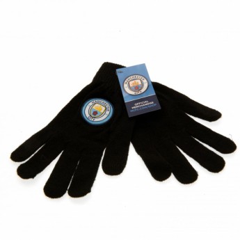 Manchester City gyerek kesztyű Knitted Gloves Junior