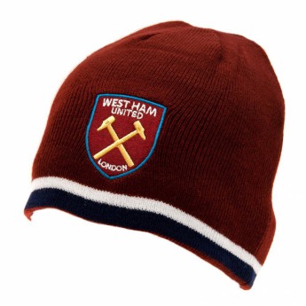 West Ham United télisapka Reversible Knitted