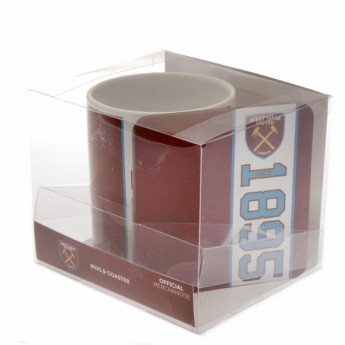 West Ham United bögre Mug and Coaster Set