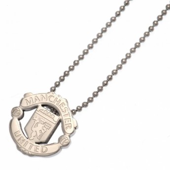 Manchester United nyaklánc medállal Stainless Steel Pendant & Chain