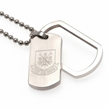 West Ham United nyaklánc dögcédulával Framed Dog Tag & Chain CT