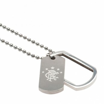 FC Rangers nyaklánc dögcédulával Framed Dog Tag & Chain