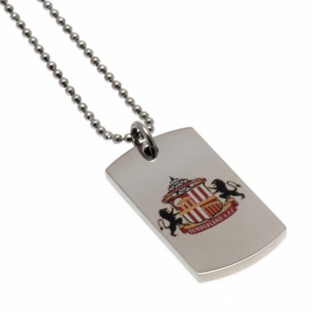 Sunderland nyaklánc dögcédulával Colour Crest Dog Tag & Chain