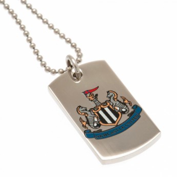 Newcastle United nyaklánc dögcédulával Colour Crest Dog Tag & Chain