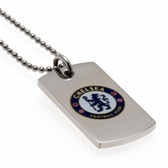 FC Chelsea nyaklánc dögcédulával Colour Crest Dog Tag & Chain