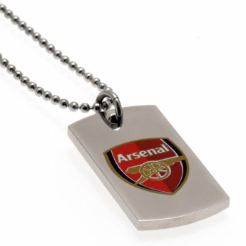 FC Arsenal nyaklánc dögcédulával Colour Crest Dog Tag & Chain