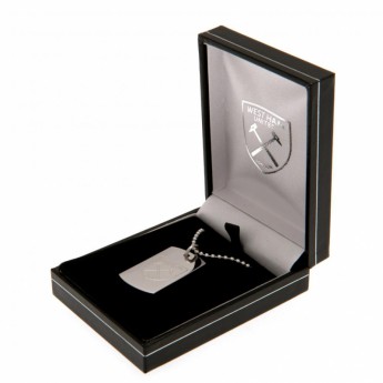 West Ham United nyaklánc dögcédulával Engraved Dog Tag & Chain