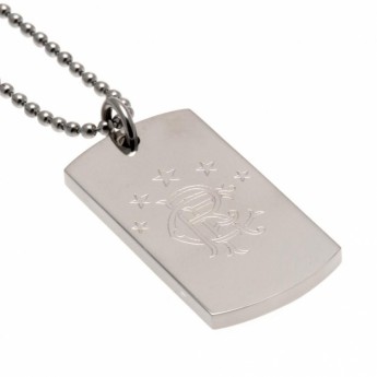 FC Rangers nyaklánc dögcédulával Engraved Dog Tag & Chain1