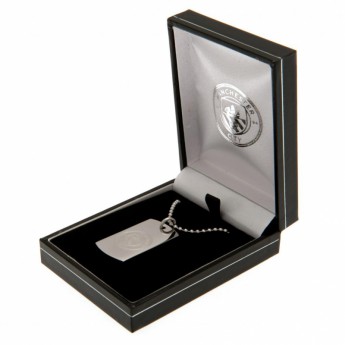 Manchester City nyaklánc dögcédulával Engraved Dog Tag & Chain