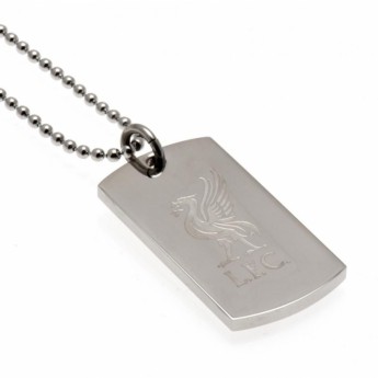FC Liverpool nyaklánc dögcédulával Engraved Dog Tag & Chain LB