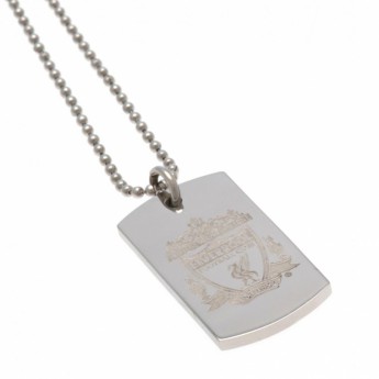 FC Liverpool nyaklánc dögcédulával Engraved Dog Tag & Chain CR