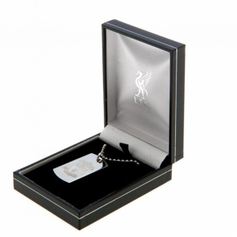 FC Liverpool nyaklánc dögcédulával Engraved Dog Tag & Chain CR