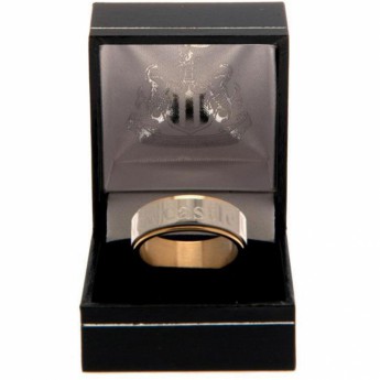 Newcastle United gyűrű Bi Colour Spinner Ring X-Small