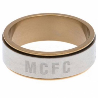 Manchester City gyűrű Bi Colour Spinner Ring Large EC