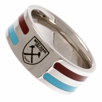 West Ham United gyűrű Colour Stripe Ring Large