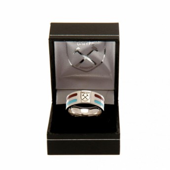 West Ham United gyűrű Colour Stripe Ring Medium