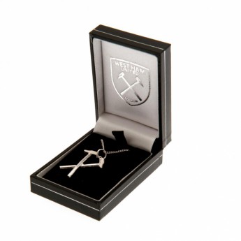 West Ham United nyaklánc medállal Sterling Silver Pendant & Chain HM