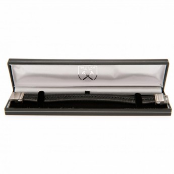 West Ham United bőr karkötő Single Plait Leather Bracelet