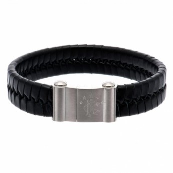 FC Rangers bőr karkötő Single Plait Leather Bracelet