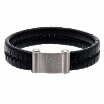 FC Rangers bőr karkötő Single Plait Leather Bracelet