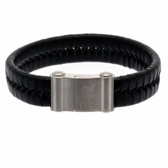 FC Liverpool bőr karkötő Single Plait Leather Bracelet