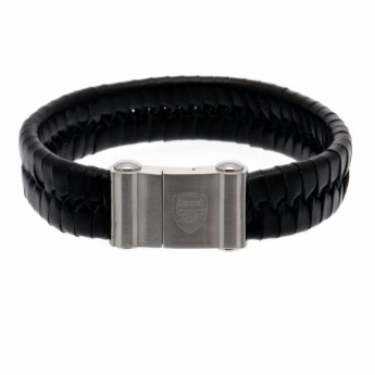 FC Arsenal bőr karkötő Single Plait Leather Bracelet