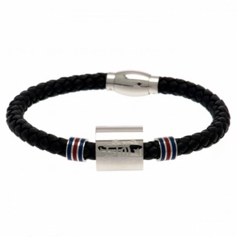 FC Rangers bőr karkötő Colour Ring Leather Bracelet