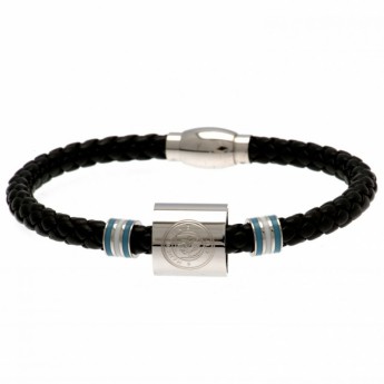 Manchester City bőr karkötő Colour Ring Leather Bracelet