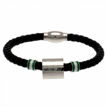 FC Celtic bőr karkötő Colour Ring Leather Bracelet