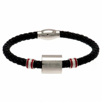 FC Arsenal bőr karkötő Colour Ring Leather Bracelet