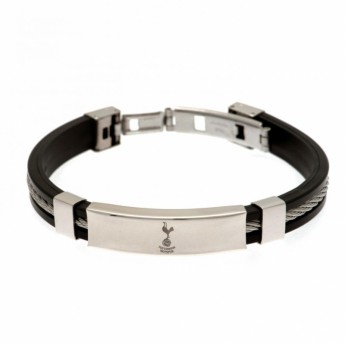 Tottenham szilikon karkötő Silver Inlay Silicone Bracelet