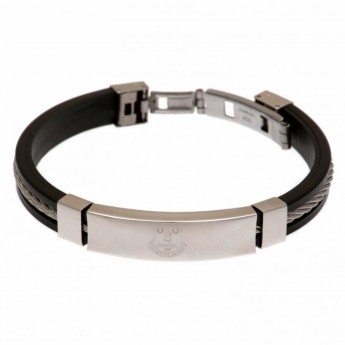 FC Everton szilikon karkötő Silver Inlay Silicone Bracelet