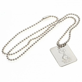 Tottenham nyaklánc dögcédulával Silver Plated Dog Tag & Chain