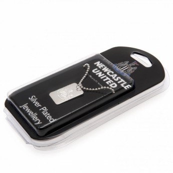Newcastle United nyaklánc dögcédulával Silver Plated Dog Tag & Chain