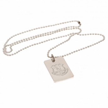 FC Everton nyaklánc dögcédulával Silver Plated Dog Tag & Chain