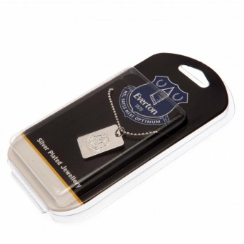 FC Everton nyaklánc dögcédulával Silver Plated Dog Tag & Chain