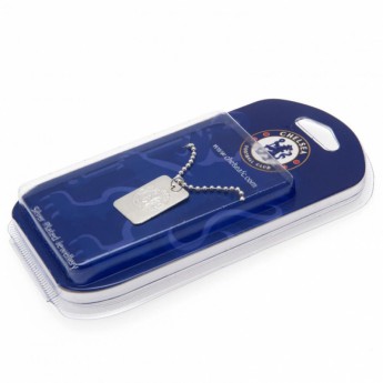 FC Chelsea nyaklánc dögcédulával Silver Plated Dog Tag & Chain