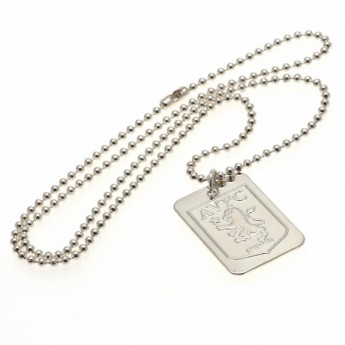 Aston Villa nyaklánc dögcédulával Silver Plated Dog Tag & Chain