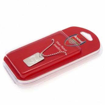 FC Arsenal nyaklánc dögcédulával Silver Plated Dog Tag & Chain