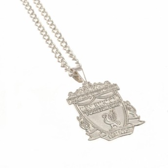 FC Liverpool nyaklánc medállal Silver Plated Pendant & Chain XL