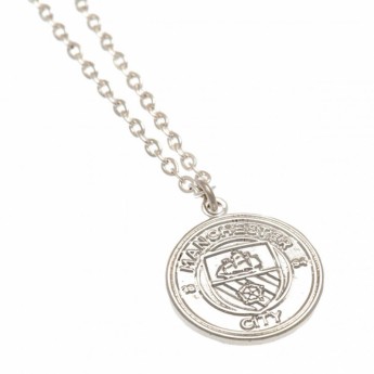Manchester City nyaklánc medállal Silver Plated Pendant & Chain