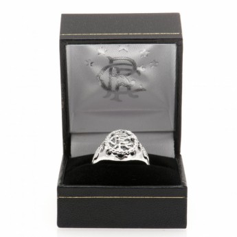 FC Rangers gyűrű Silver Plated Crest Ring Medium