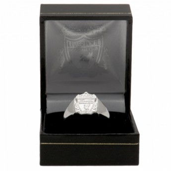 FC Liverpool gyűrű Silver Plated Crest Medium