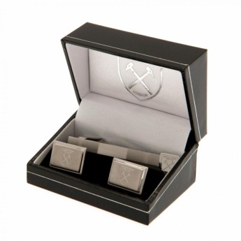 West Ham United nyakkendő tű és mandzsettagomb szett Tie Slide & Cufflink Set