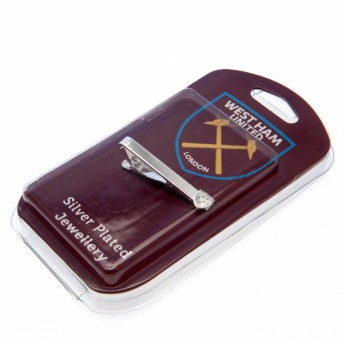 West Ham United nyakkendő tű Silver Plated Tie Slide