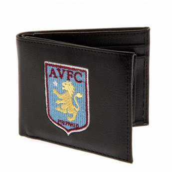 Aston Villa technikai bőr pénztárca Embroidered Wallet